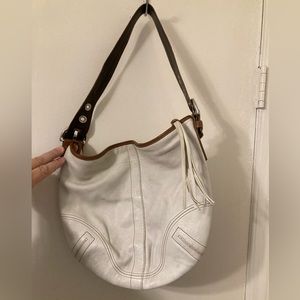 Coach Calfskin Leather Large Signature Hobo Purse Bag  ID# B0767-F08A03 Summer